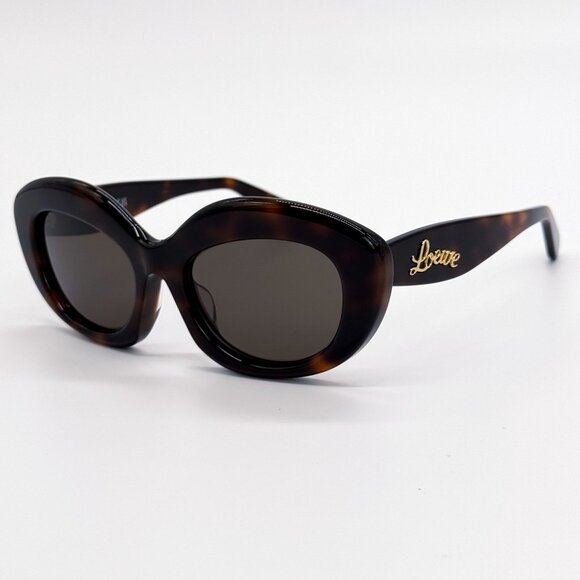 NEW LW40153F 52E, LOEWE WOMEN HAVANA GREY SUNGLASSES LOEWE